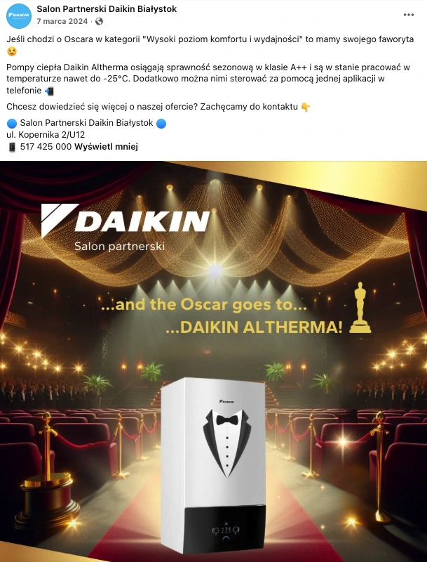 Grafika Daikin Altherma Oscar